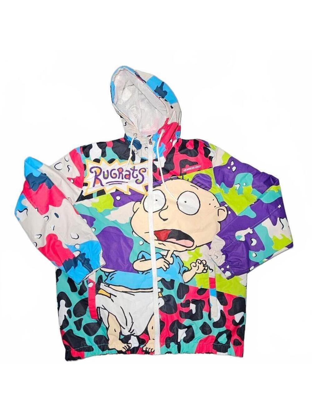 Members Only Rugrats Nickelodeon Windbreaker Jacket L 90s